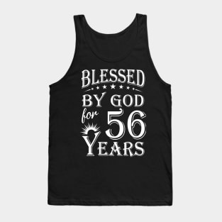 Blessed By God For 56 Years Christian Tank Top